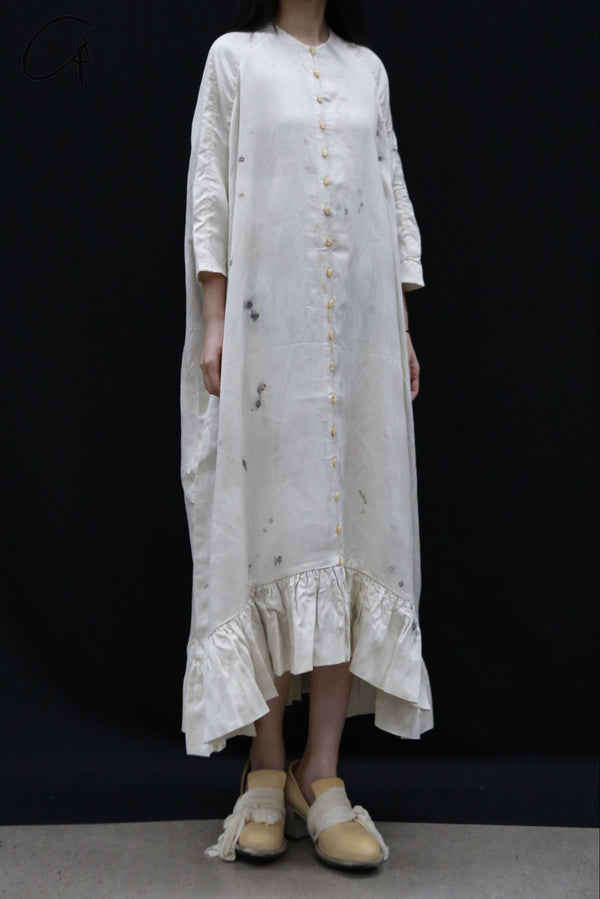 Mutedance 24 Autumn and Winter Long Sleeve Round Neck Lace Dress MD-MD24FW89-hoary MD24FW89 MD24FW90